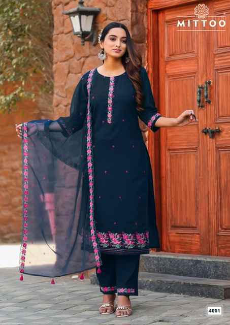 Mittoo Saanj Modal Silk Readymade Suit (5 pcs Catalogue)