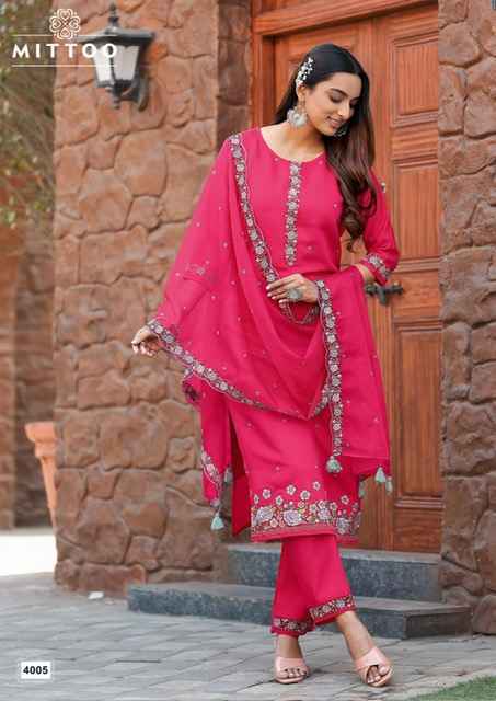 Mittoo Saanj Modal Silk Readymade Suit (5 pcs Catalogue)