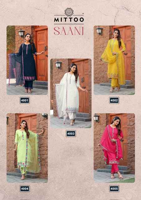 Mittoo Saanj Modal Silk Readymade Suit (5 pcs Catalogue)