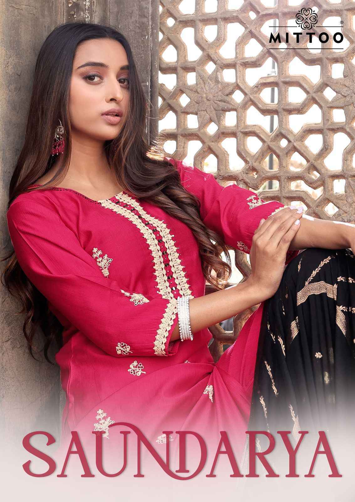 Mittoo Saundarya Viscouse Readymade Suit ( 5 pcs Catalogue)