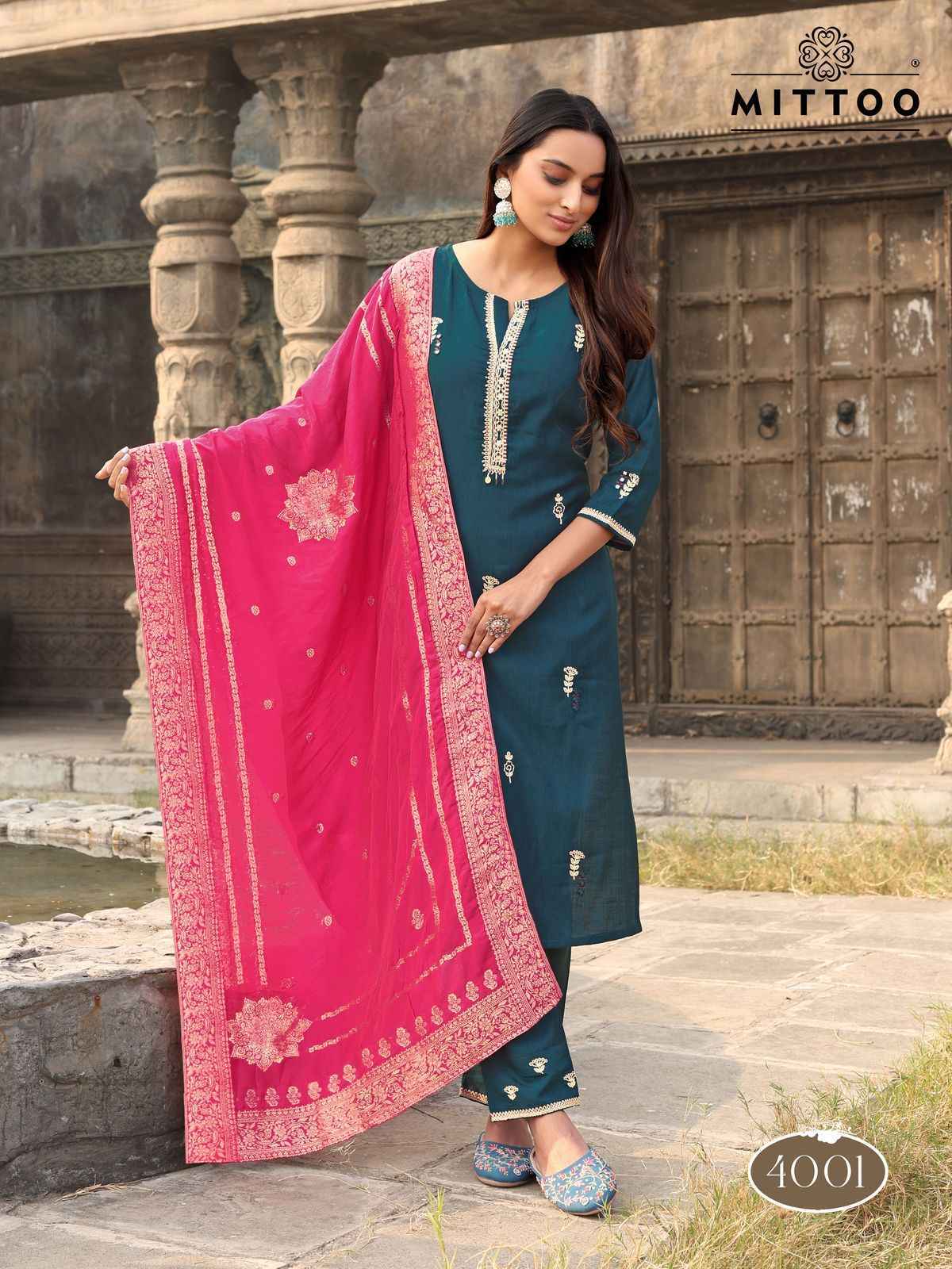 Mittoo Saundarya Viscouse Readymade Suit ( 5 pcs Catalogue)