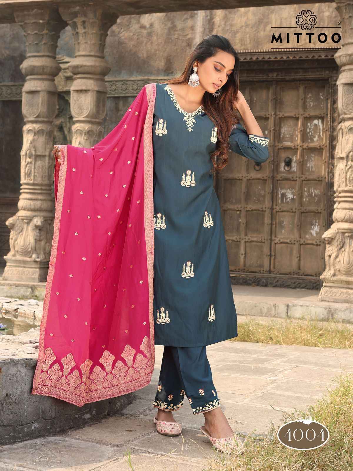 Mittoo Saundarya Viscouse Readymade Suit ( 5 pcs Catalogue)