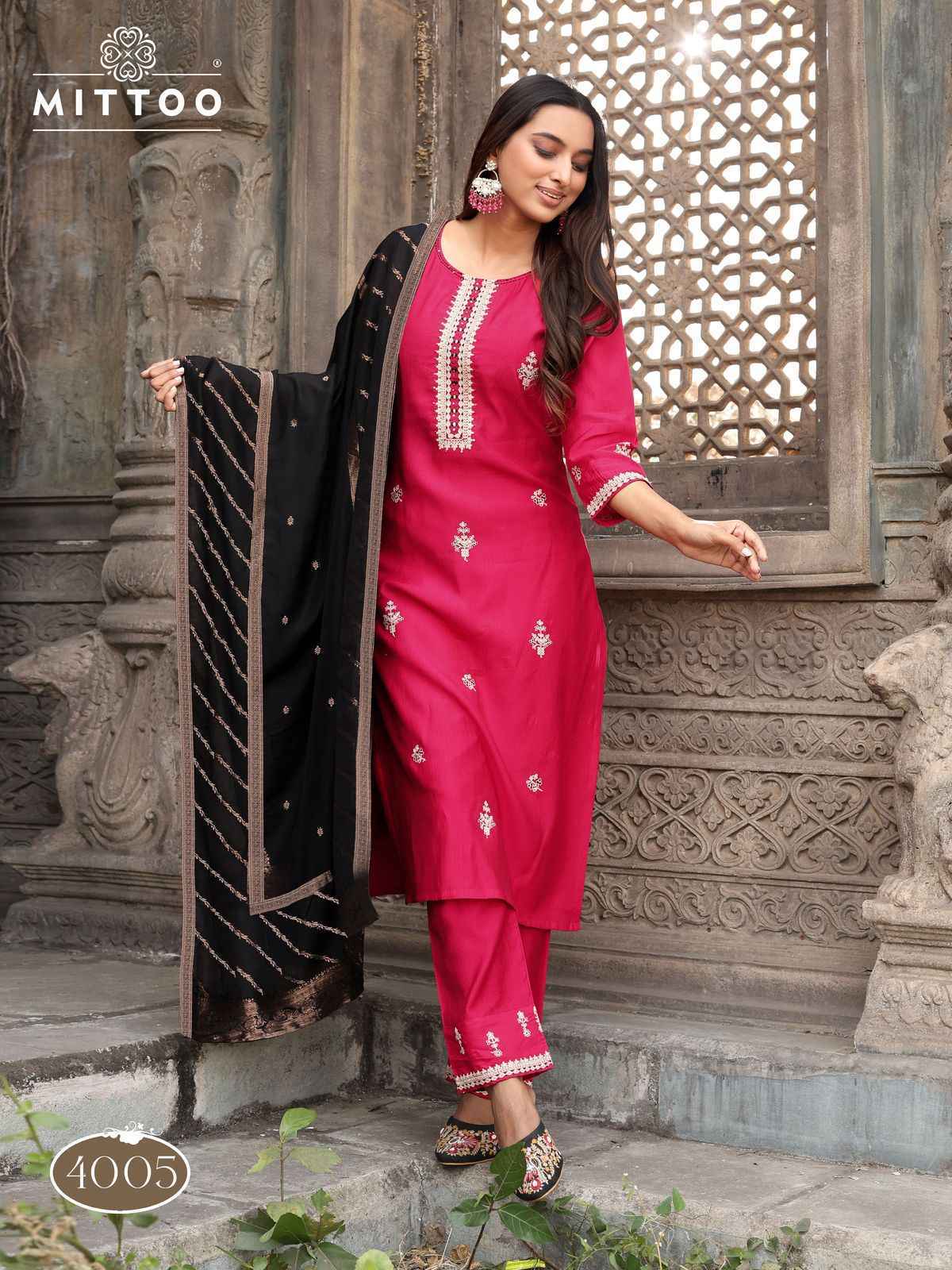 Mittoo Saundarya Viscouse Readymade Suit ( 5 pcs Catalogue)