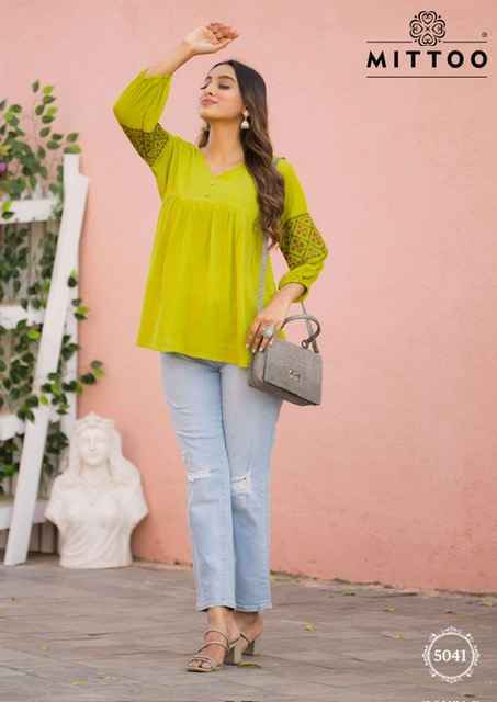 Mittoo Victoria Vol-8 Short Rayon Kurti (6 pcs Catalogue)