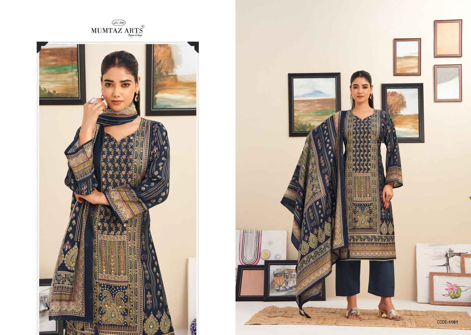 Mumtaz Arts Nayaab Vol-7 Viscose Musline Dress Material (6 pcs Catalogue)