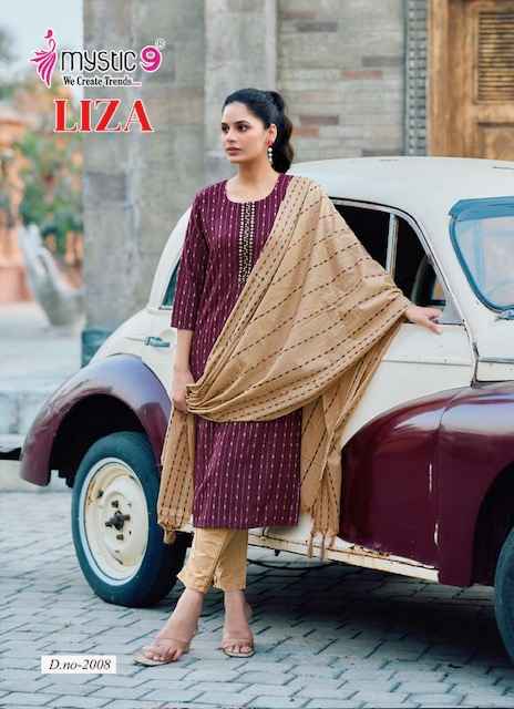 Mystic 9 Liza Vol-2 Cotton Readymade Suit (8 pcs Catalogue)