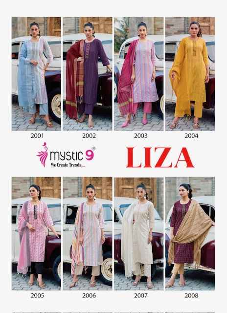 Mystic 9 Liza Vol-2 Cotton Readymade Suit (8 pcs Catalogue)