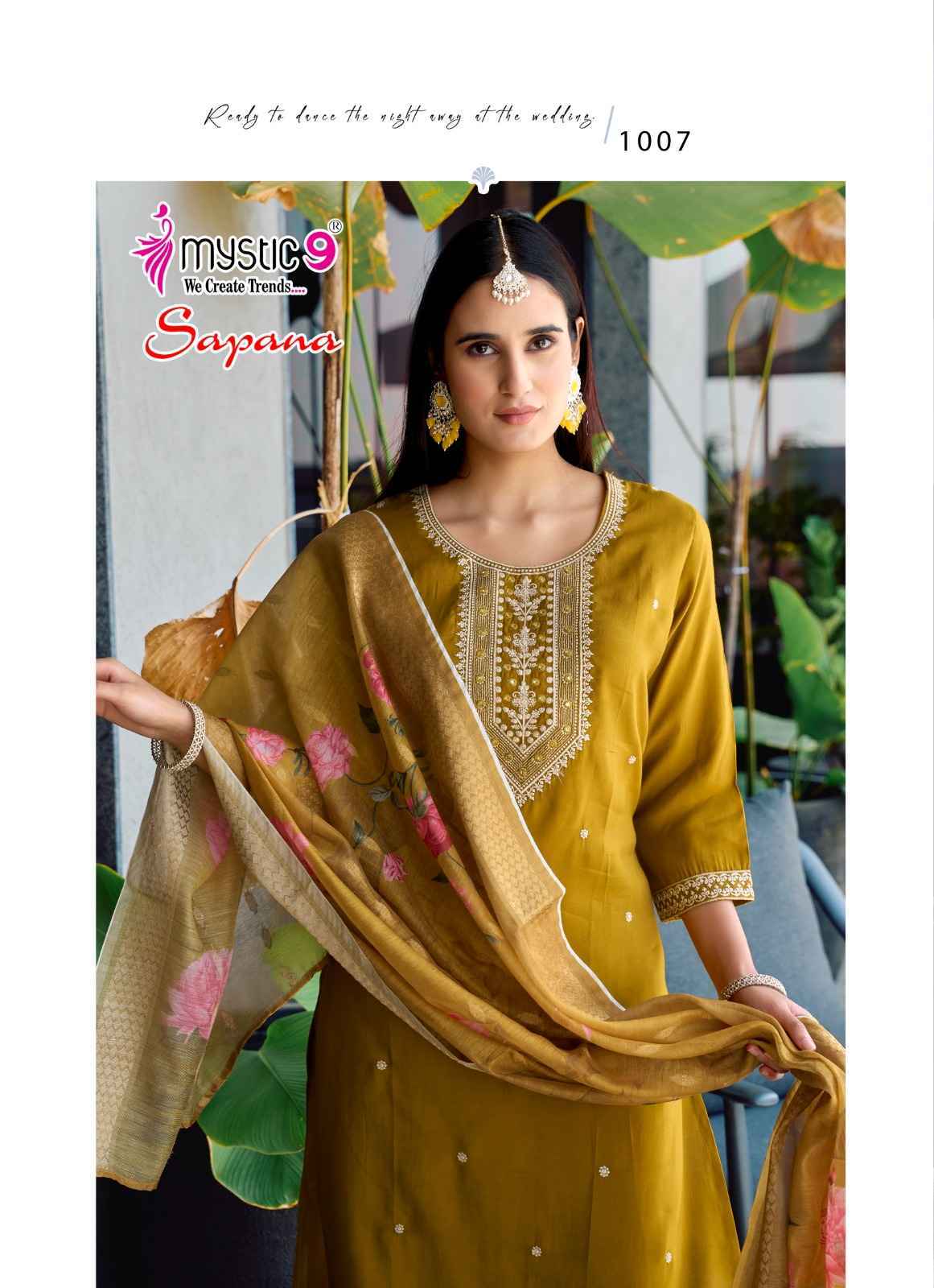 Mystic 9 Sapna Vol-1 Roman Silk Readymade Suit (8 pcs Catalogue)