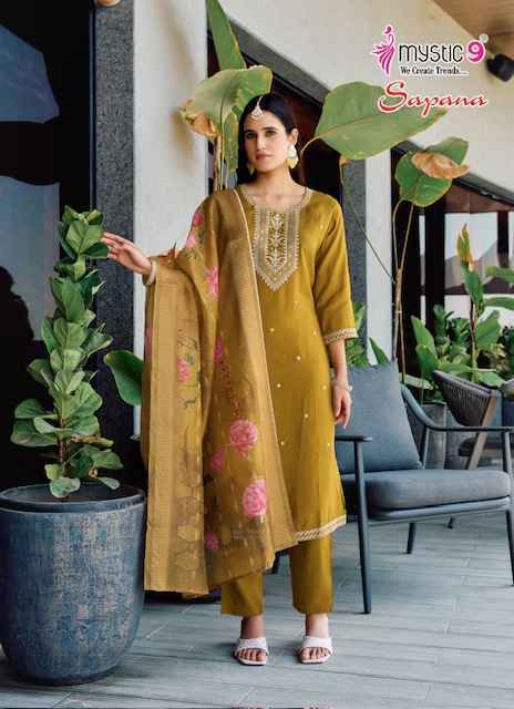 Mystic 9 Sapna Vol-1 Roman Silk Readymade Suit (8 pcs Catalogue)