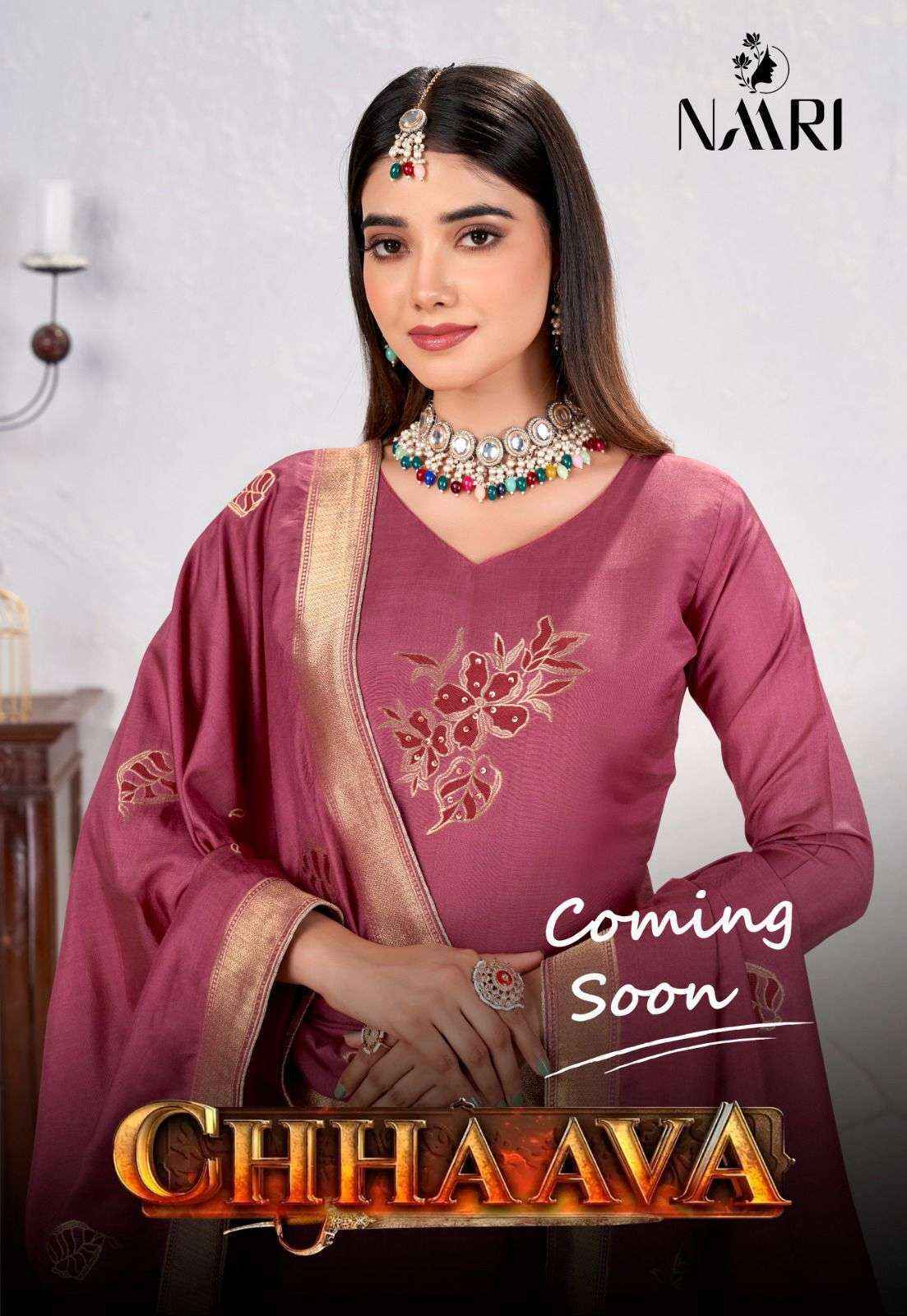 Naari Chhaava Musline Jacquard Dress Material (3 pcs Catalogue)