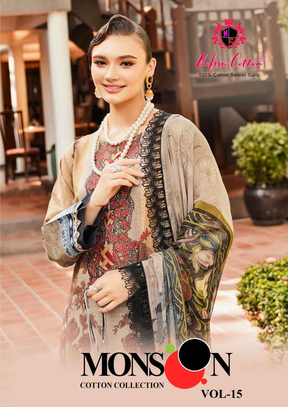 Nafisa Cotton Monsoon Vol 15 Cotton Dress Material 6 pcs Catalogue