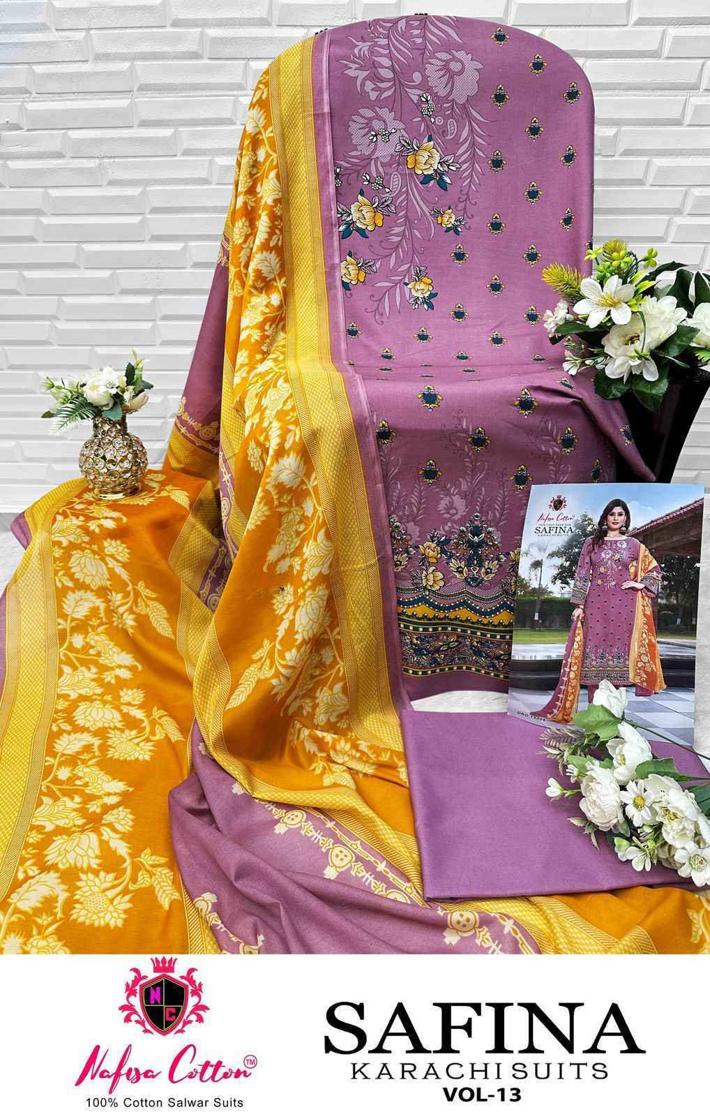 Nafisa Cotton Safina Vol-13 Cotton Dress Material (6 pcs Catalogue)