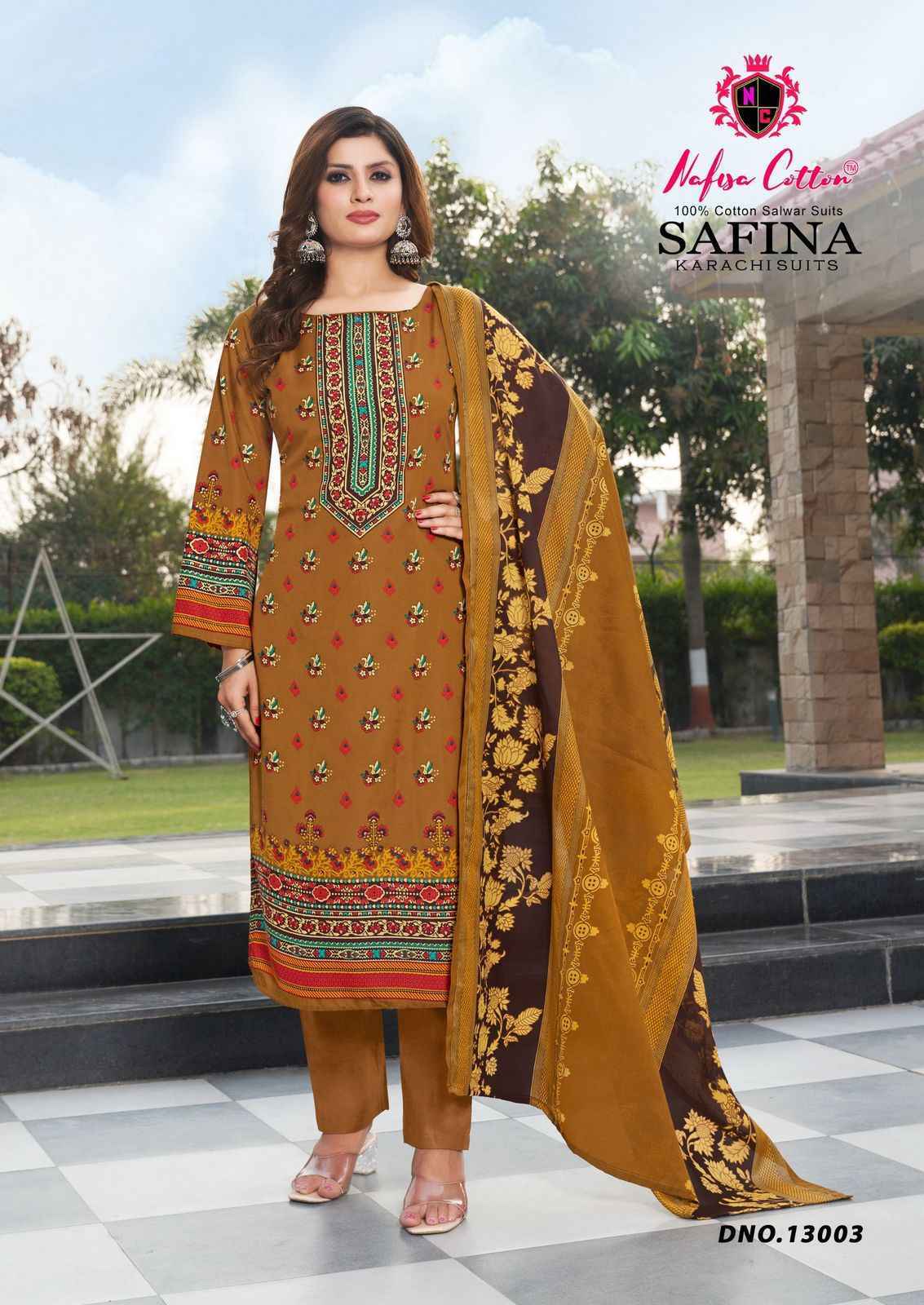 Nafisa Cotton Safina Vol-13 Cotton Dress Material (6 pcs Catalogue)