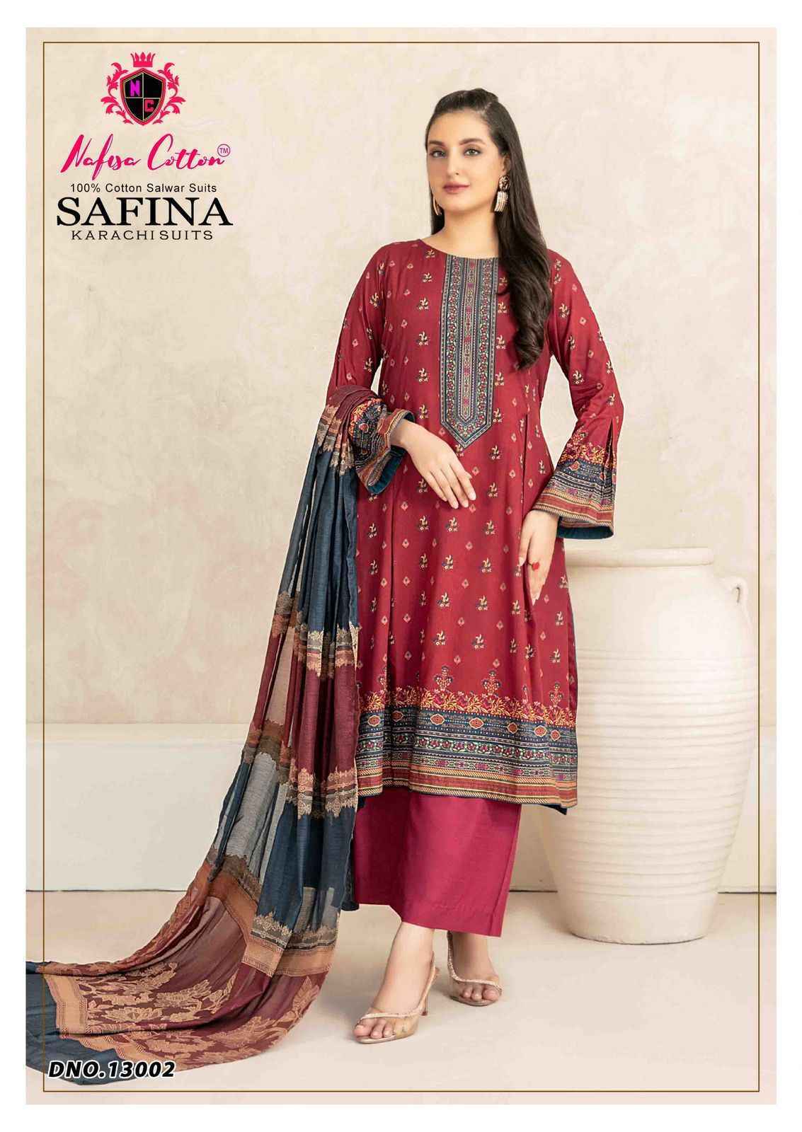 Nafisa Cotton Safina Vol-13 Cotton Dress Material (6 pcs Catalogue)