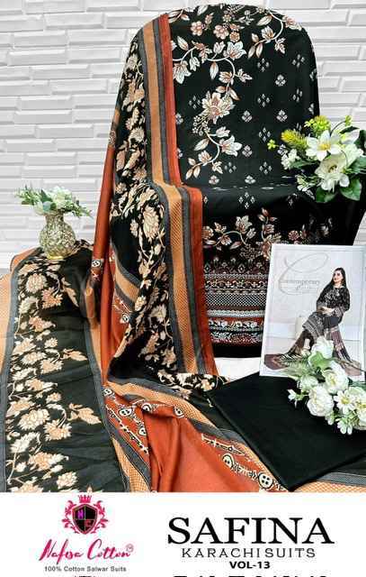 Nafisa Cotton Safina Vol-13 Cotton Dress Material (6 pcs Catalogue)