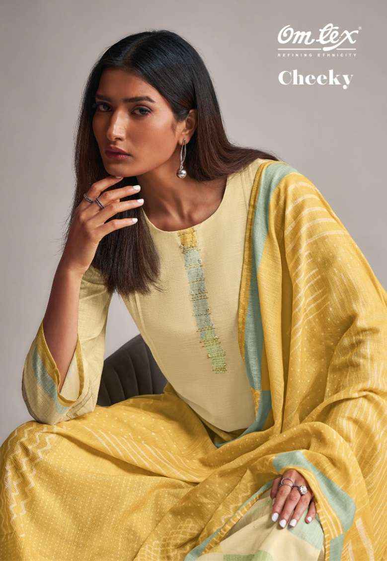 Omtex Cheeky Linen Cotton Dress Material (4 pcs Catalogue)
