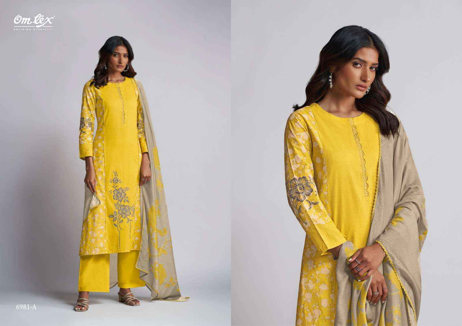 Omtex Jagriti Lawn Cotton Dress Material 4 pcs Catalogue