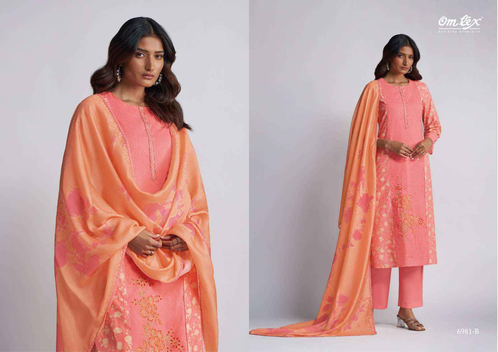 Omtex Jagriti Lawn Cotton Dress Material 4 pcs Catalogue