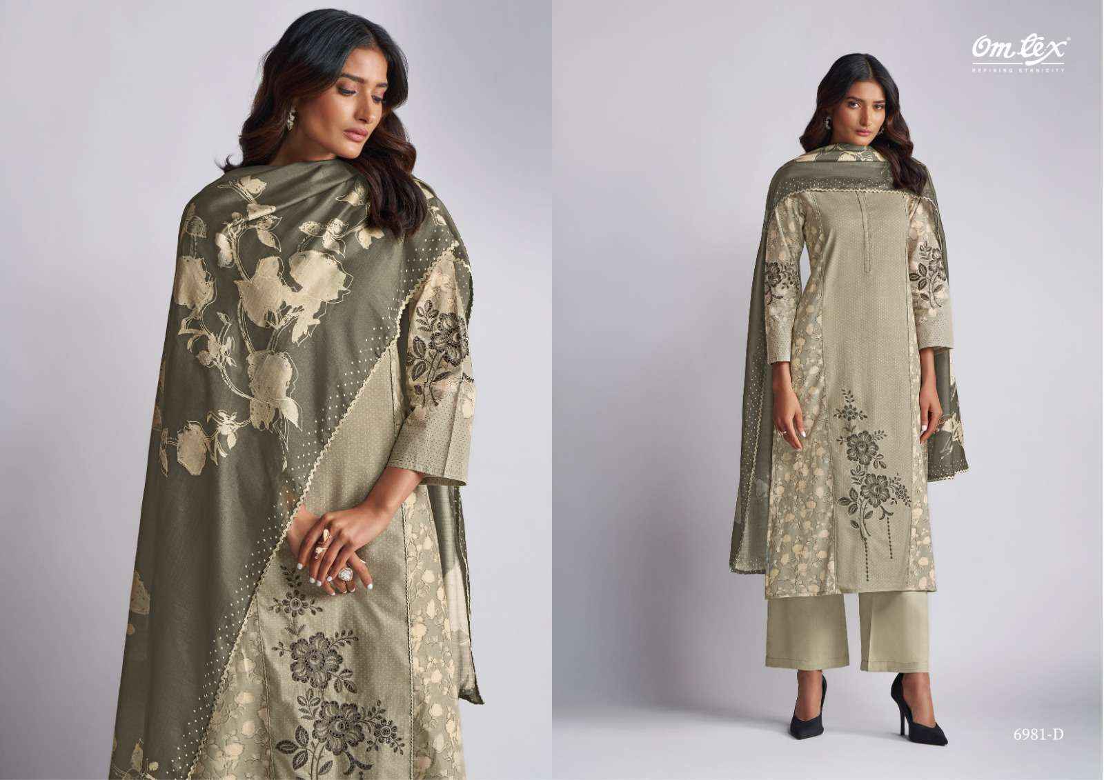 Omtex Jagriti Lawn Cotton Dress Material 4 pcs Catalogue