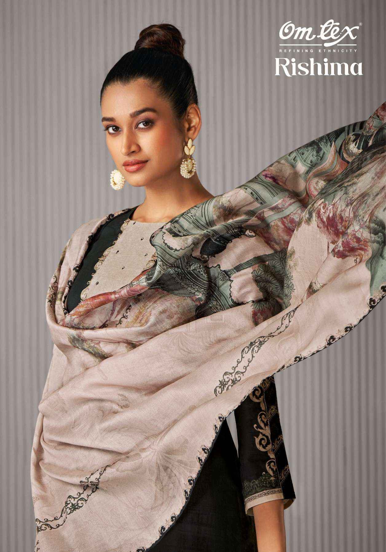 Omtex Rishima Lawn Cotton Dress Material 4 pcs Catalogue