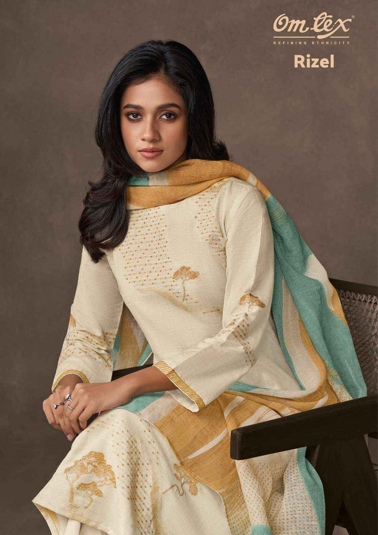 Omtex Rizel Cotton Silk Jacquard Dress Material (4 pcs Catalogue)