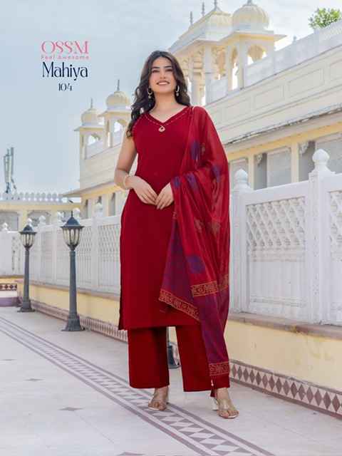 Ossm Mahiya Cotton Kurti Combo 6 pcs Catalogue
