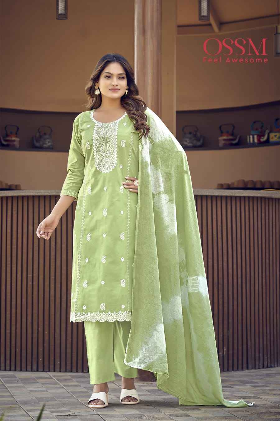 Ossm Mantra Cotton Readymade Suit (6 pcs Catalogue)