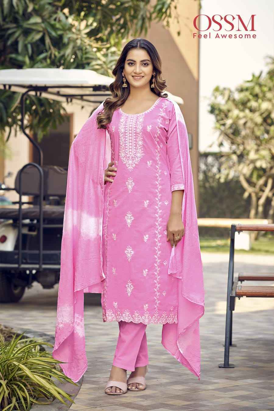 Ossm Mantra Cotton Readymade Suit (6 pcs Catalogue)