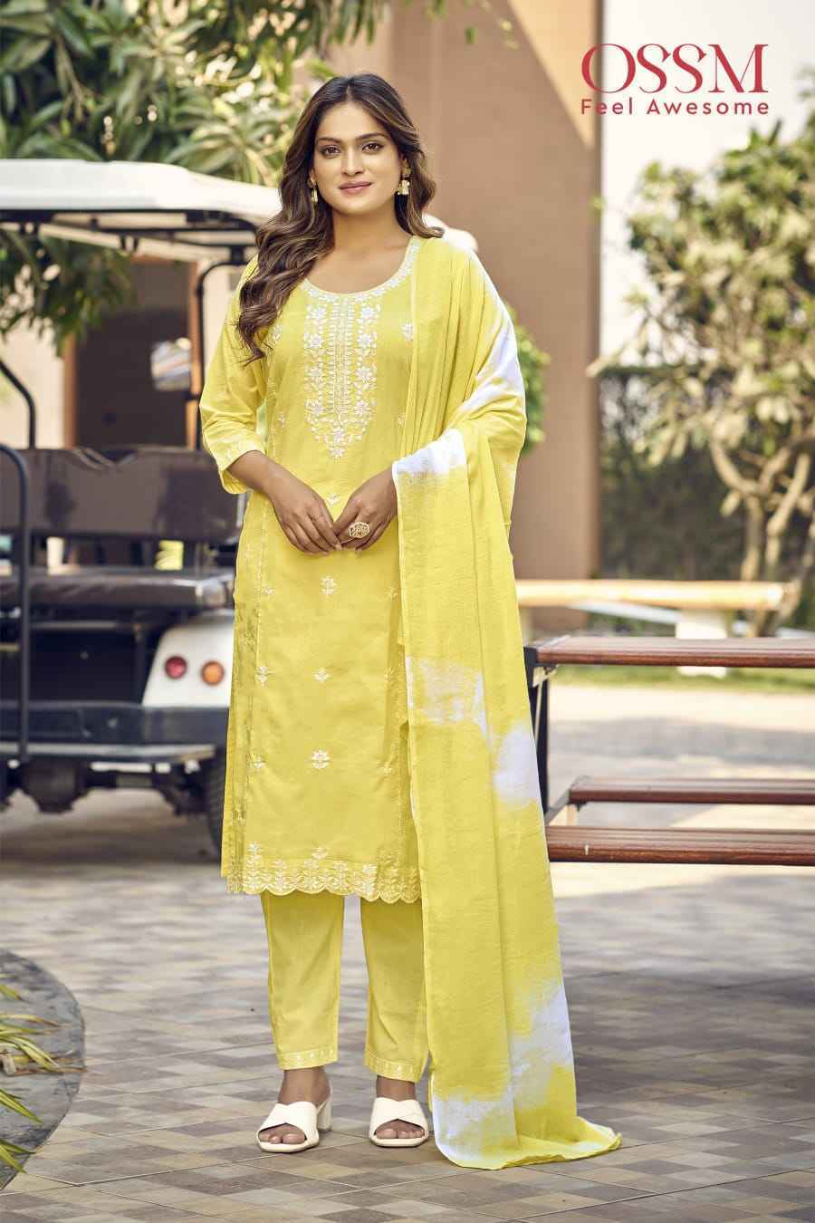 Ossm Mantra Cotton Readymade Suit (6 pcs Catalogue)