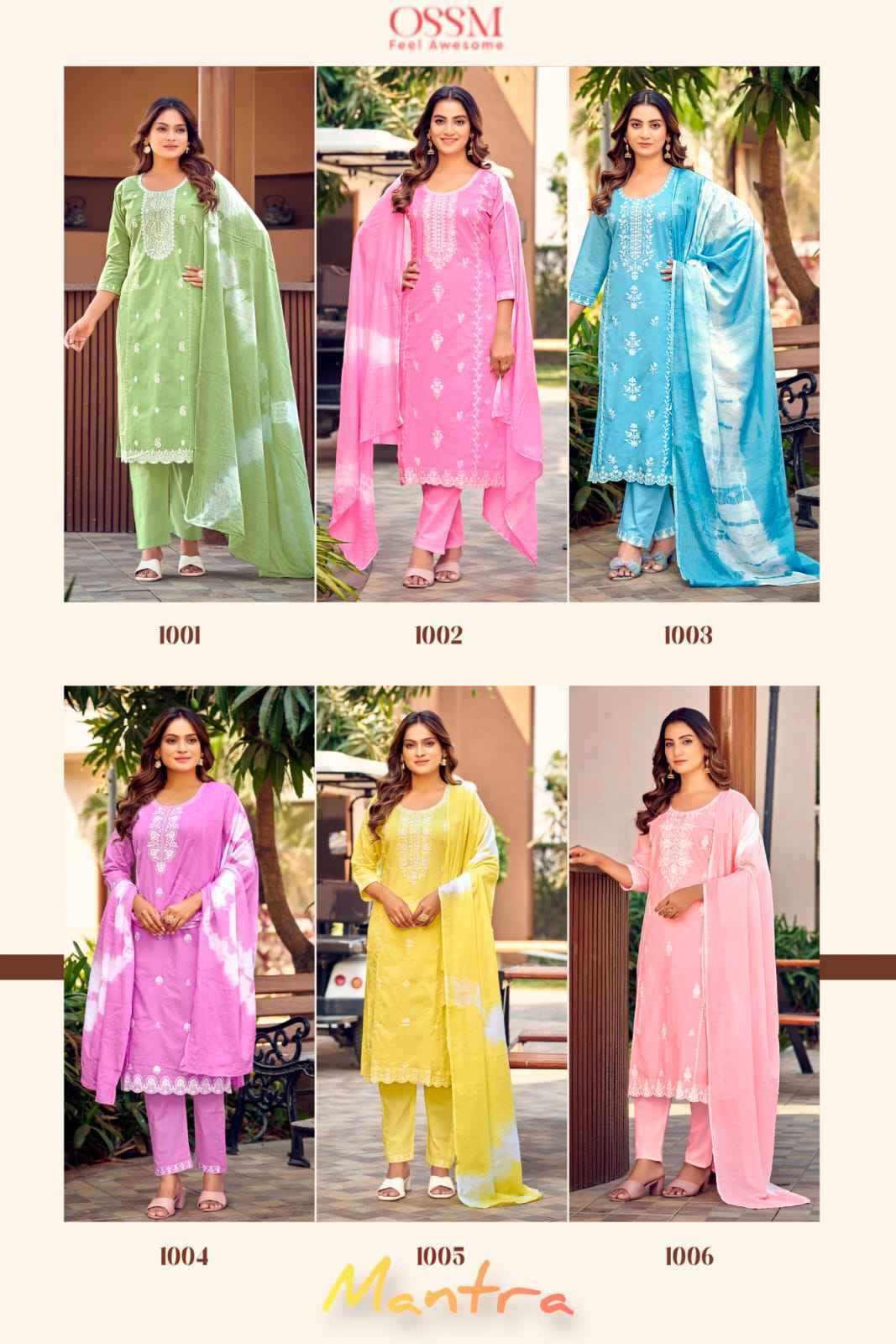Ossm Mantra Cotton Readymade Suit (6 pcs Catalogue)