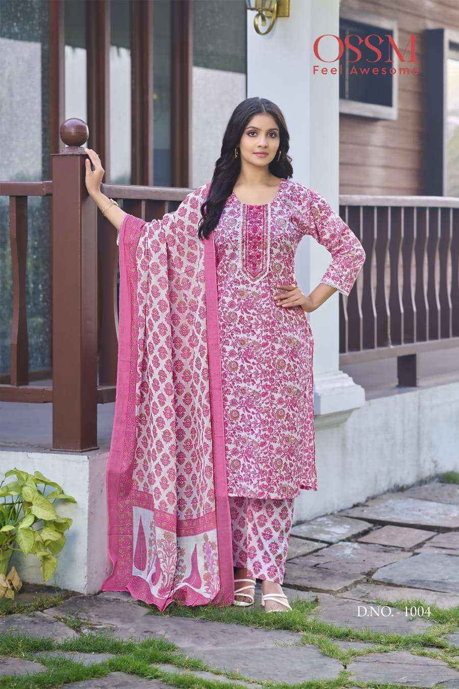 Ossm Millie Cotton Readymade Suit (6 pcs Catalogue)