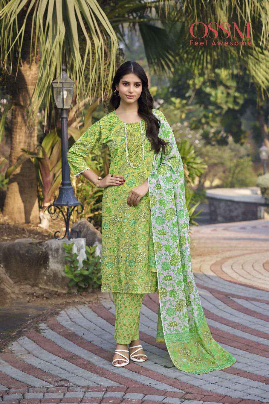 Ossm Millie Cotton Readymade Suit (6 pcs Catalogue)