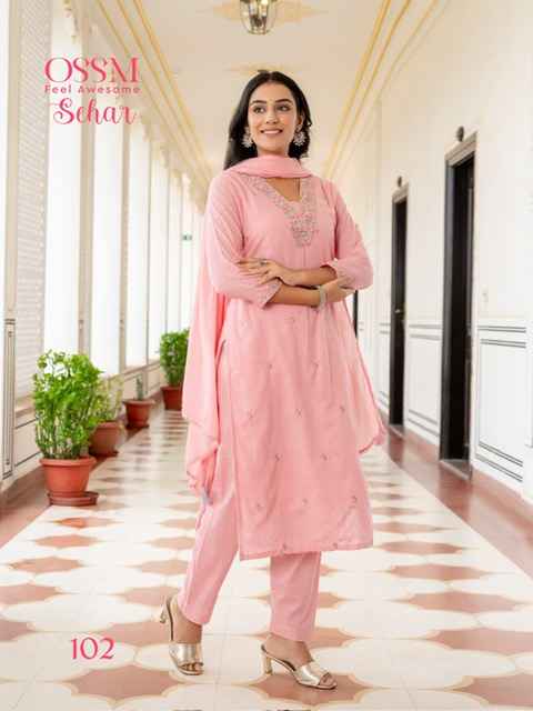 Ossm Sehar Jacquard Kurti Combo 6 pcs Catalogue
