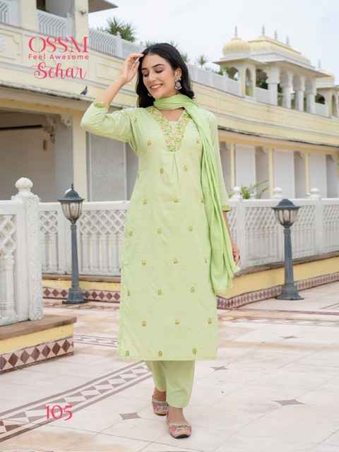 Ossm Sehar Jacquard Kurti Combo 6 pcs Catalogue