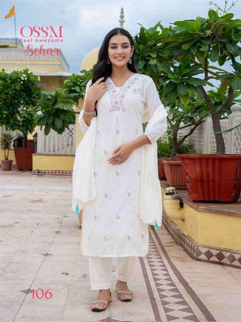 Ossm Sehar Jacquard Kurti Combo 6 pcs Catalogue