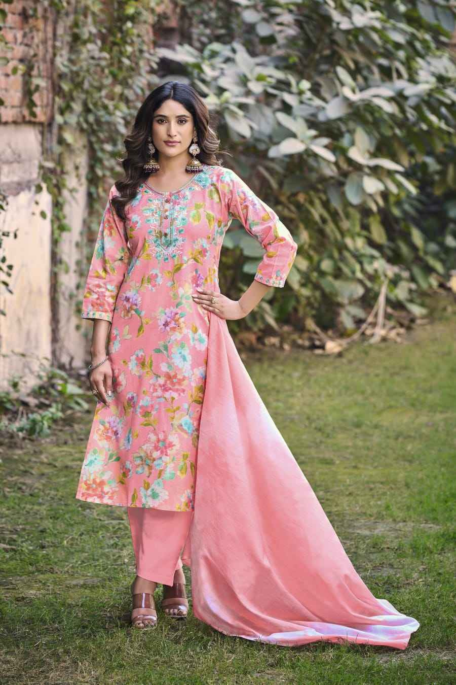 Ossm Sunshine Cotton Readymade Suit (6 pcs Catalogue)