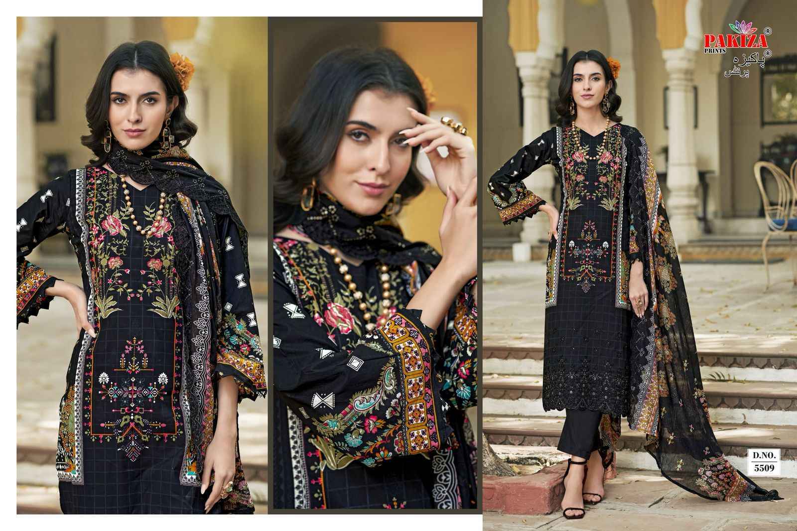 Pakiza Prints Himsa Vol-55 Lawn Dress Material (10 pcs Catalogue)