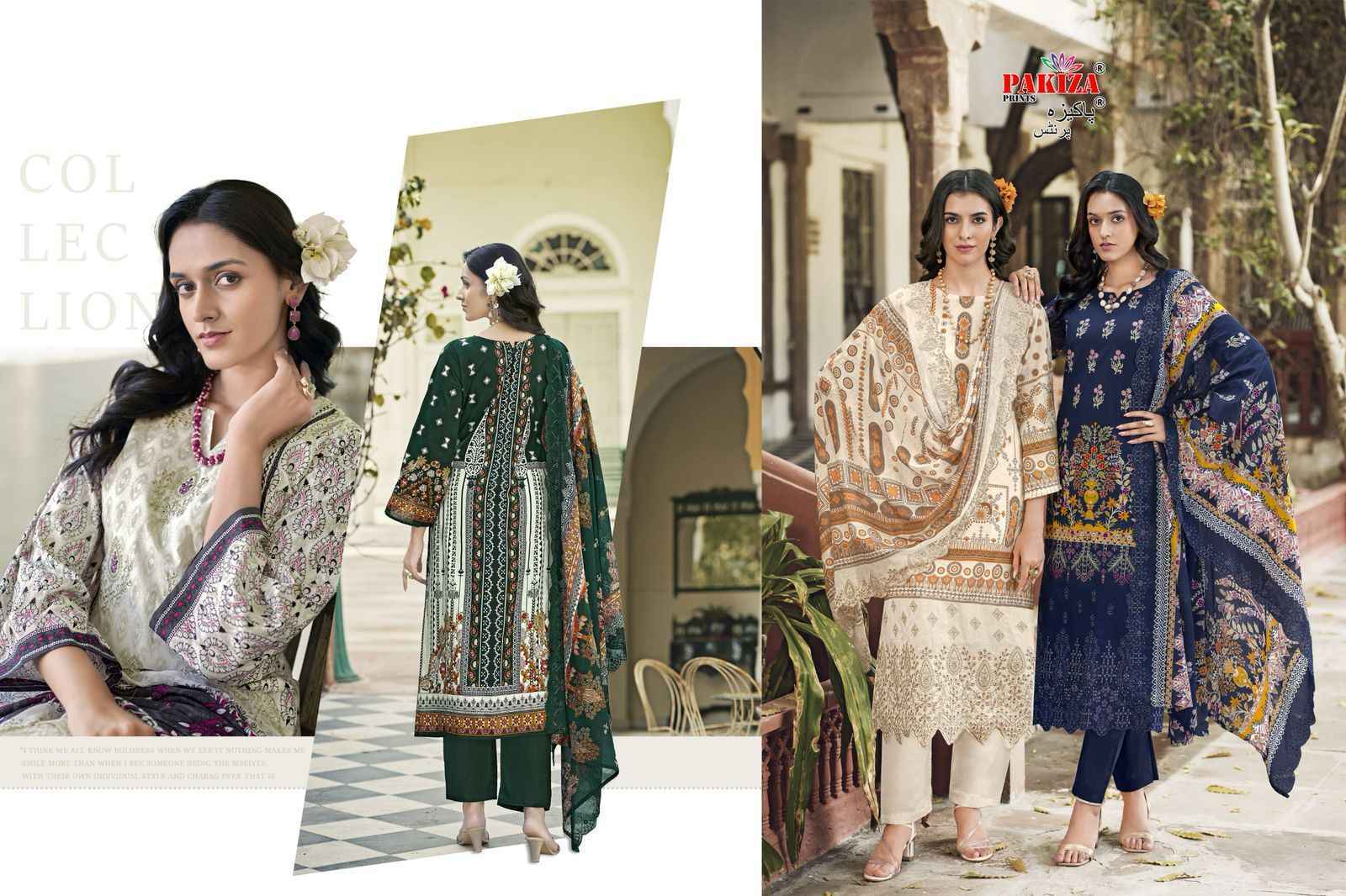 Pakiza Prints Himsa Vol-55 Lawn Dress Material (10 pcs Catalogue)