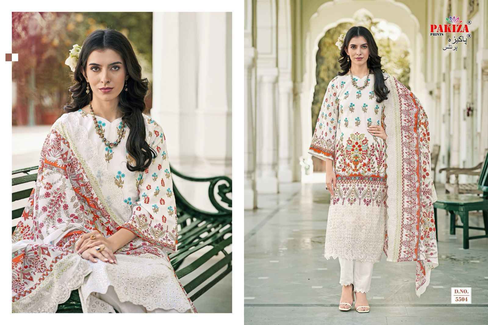 Pakiza Prints Himsa Vol-55 Lawn Dress Material (10 pcs Catalogue)