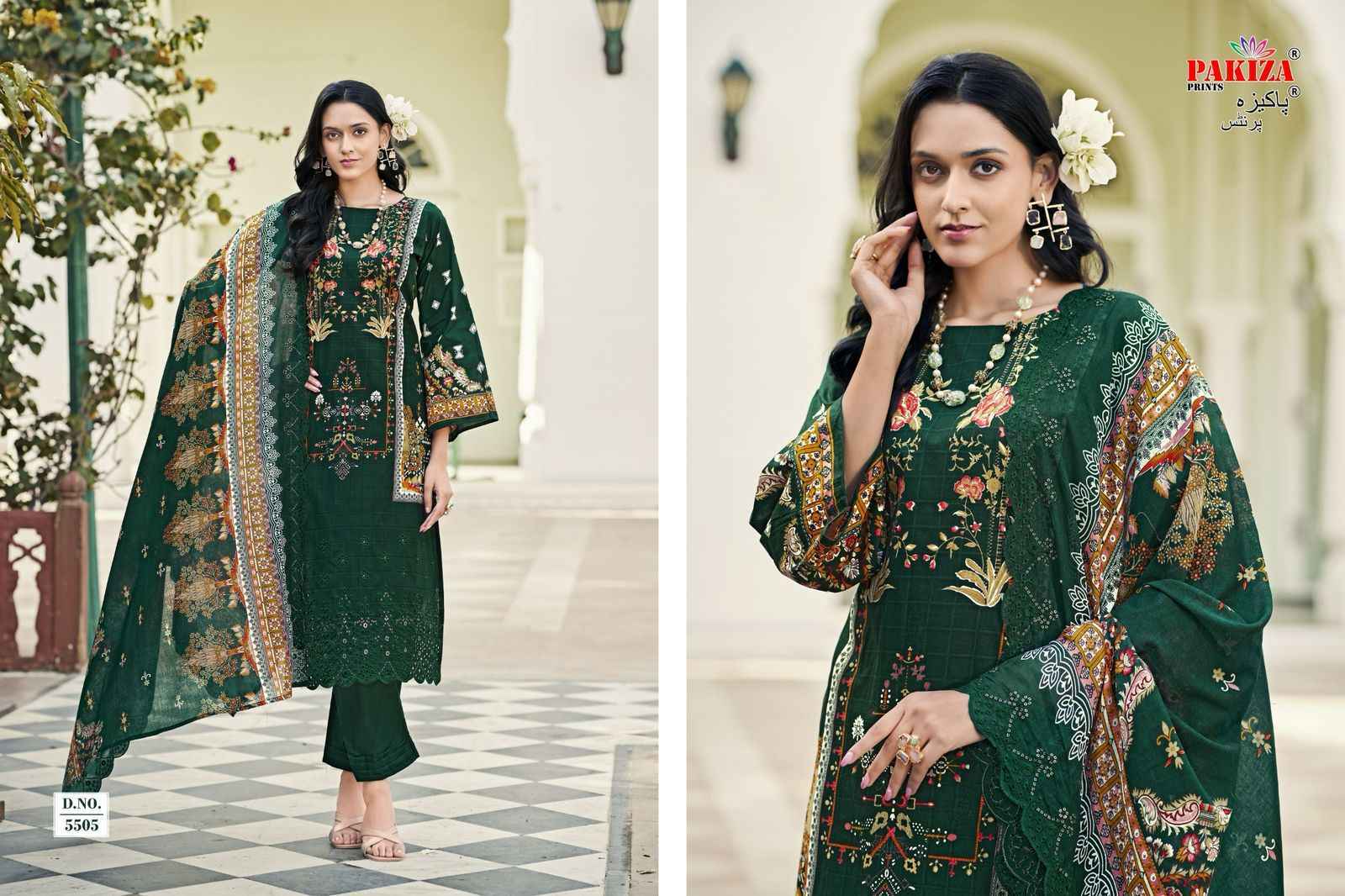 Pakiza Prints Himsa Vol-55 Lawn Dress Material (10 pcs Catalogue)