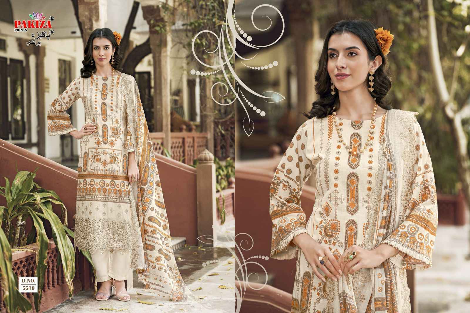 Pakiza Prints Himsa Vol-55 Lawn Dress Material (10 pcs Catalogue)