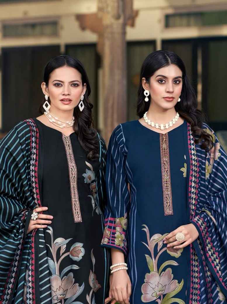 Pakiza Prints Noor Vol 53 Silk Chanderi Dress Material 10 pcs Catalogue