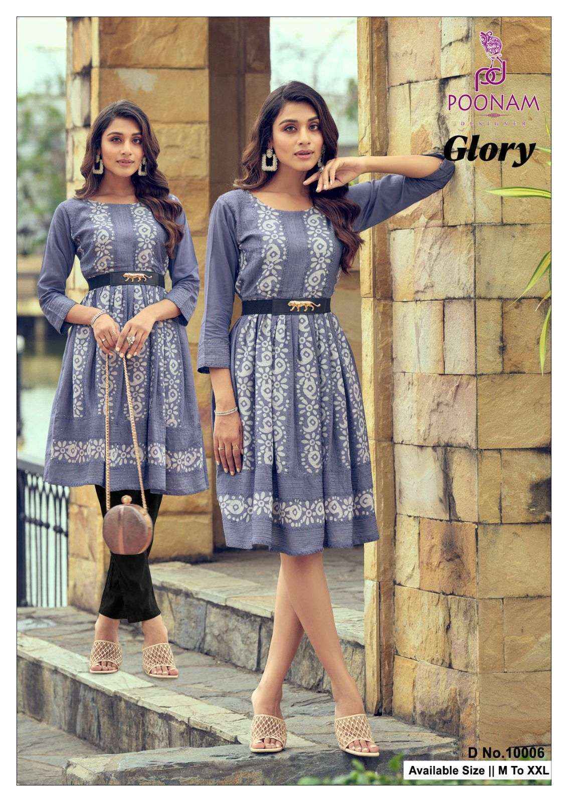 Poonam Designer Glory Viscouse Kurti (8 pcs Catalogue)