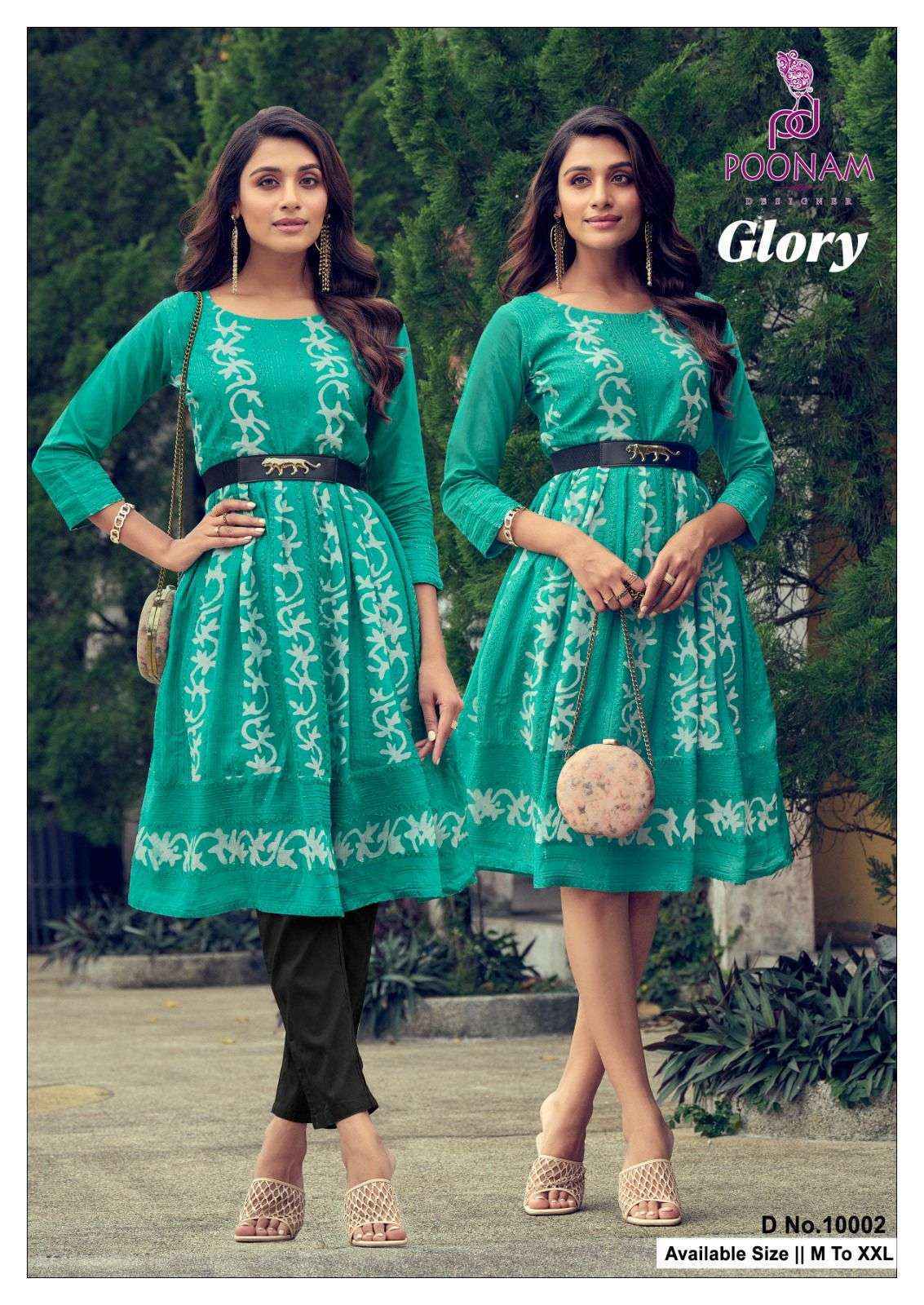 Poonam Designer Glory Viscouse Kurti (8 pcs Catalogue)
