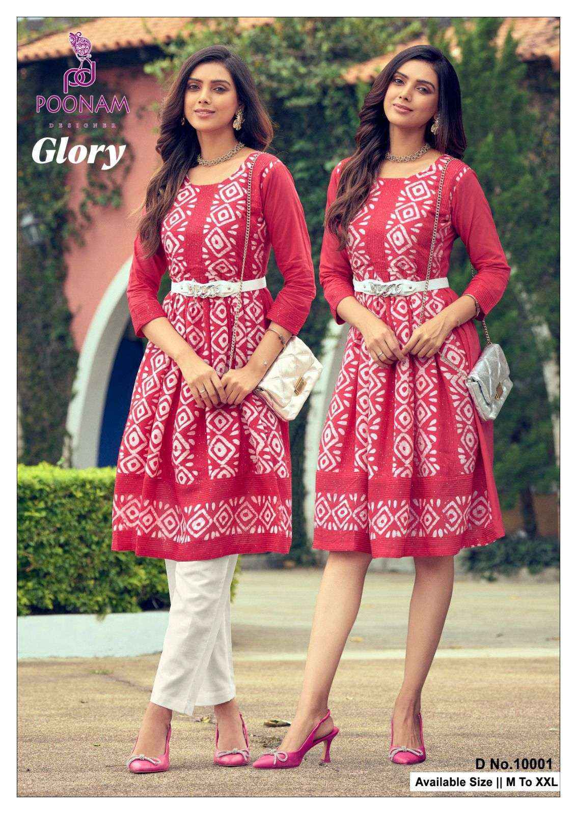 Poonam Designer Glory Viscouse Kurti (8 pcs Catalogue)