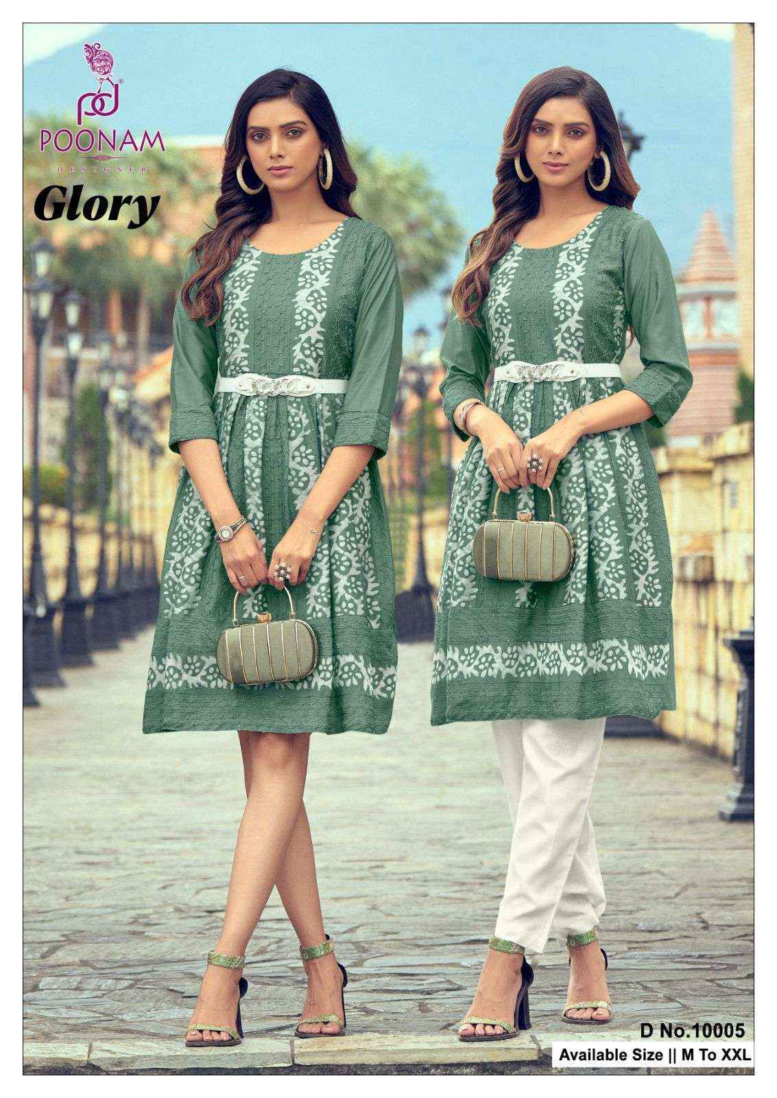 Poonam Designer Glory Viscouse Kurti (8 pcs Catalogue)