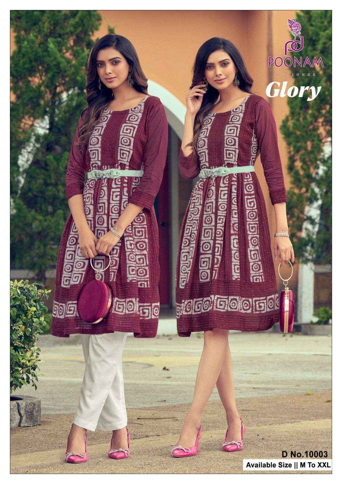 Poonam Designer Glory Viscouse Kurti (8 pcs Catalogue)