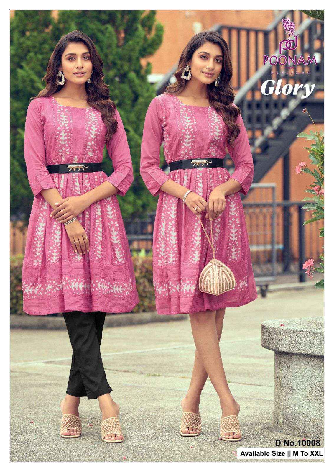 Poonam Designer Glory Viscouse Kurti (8 pcs Catalogue)