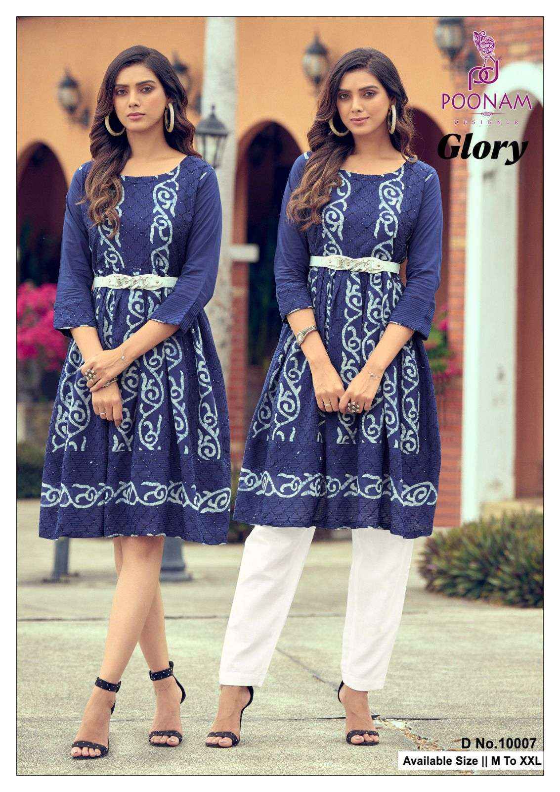 Poonam Designer Glory Viscouse Kurti (8 pcs Catalogue)