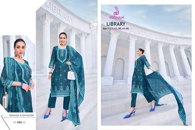 Poonam Designer Library Crepe Kurti Combo 6 pcs Catalogue